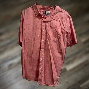LRG Lifted Research Group Short Sleeve Button-Up Color Dots XL Shirt - VTG/Rare